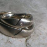 Juwelier Solitaire Freiburg - Trauringe - Handarbeit, Weißgold mit Brillanten