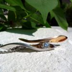 Rivoir Anhänger 750-Weiß+Rotgold mit Brillanten