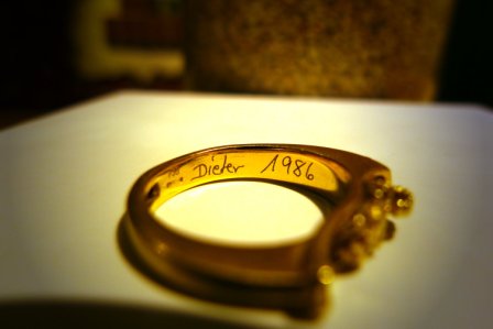 eigene Handschrift in Lasergravur eigene Handschrift in Lasergravur