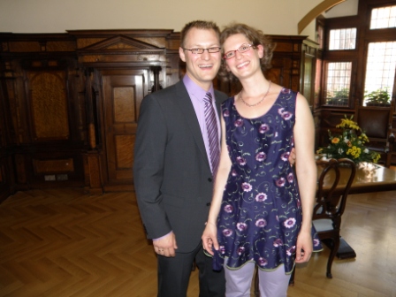 Frisch vermählt - glückliches Brautpaar