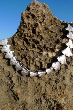 Ginkgo Collier Silber