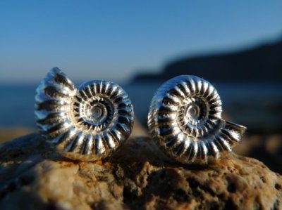 Ammonitschmuck in Silber