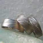 Trauringe 950 Palladium mit Brillanten von Fischer