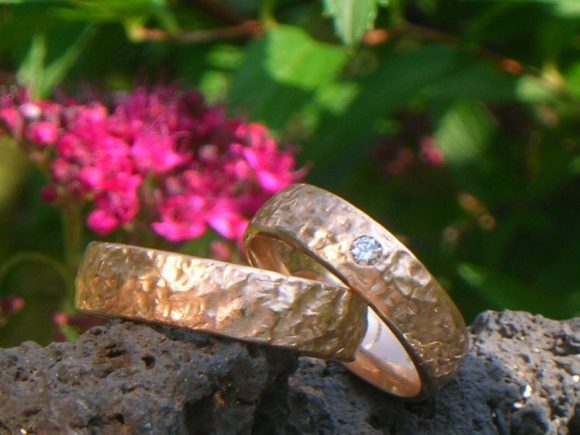 DL Trauringe Rotgold Brillant