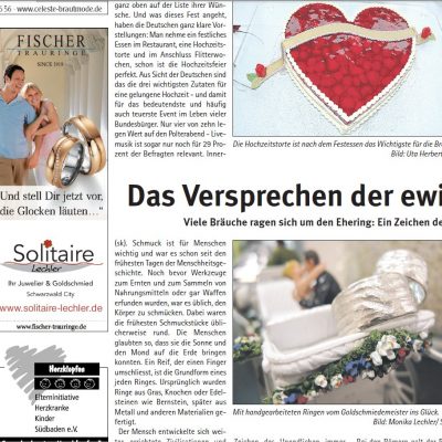 Ringe für das Versprechen der ewigen Liebe