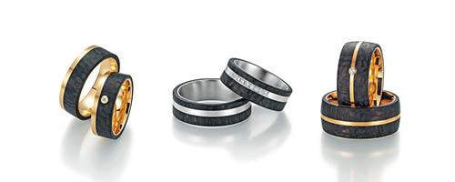 Carbon Trauringe von Fischer 